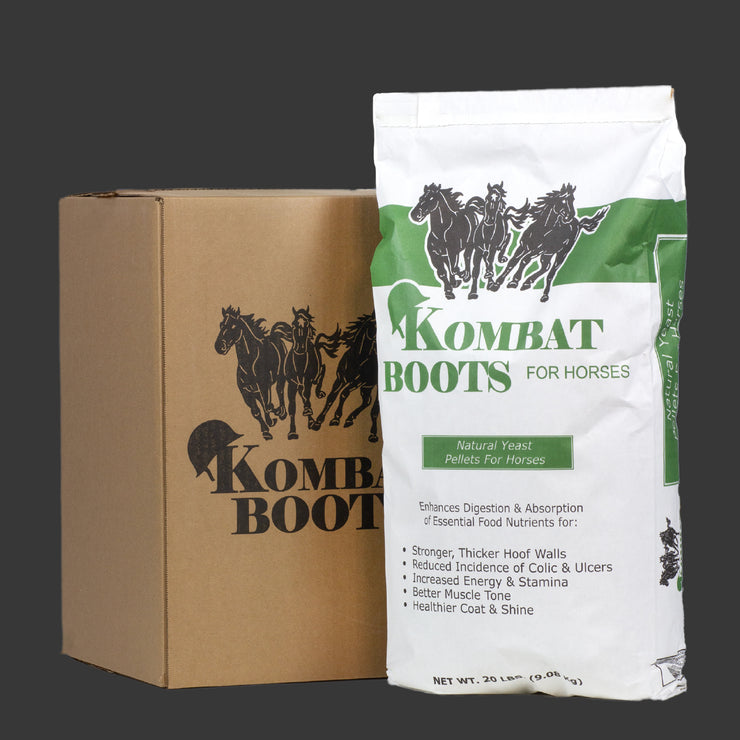 20 pound bag of Kombat Boots for Horses