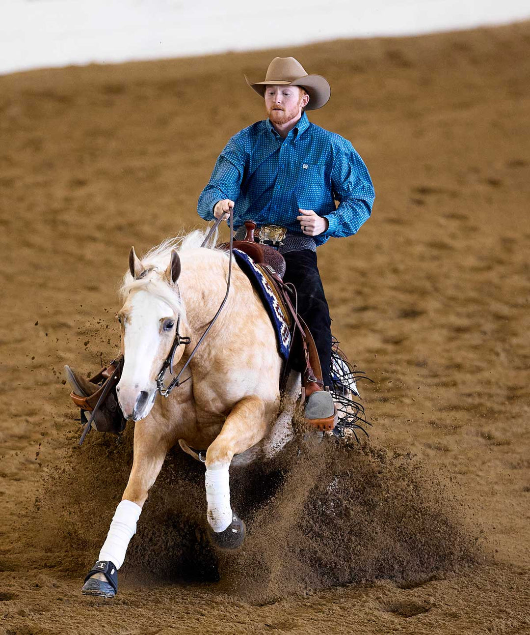 Man riding horse