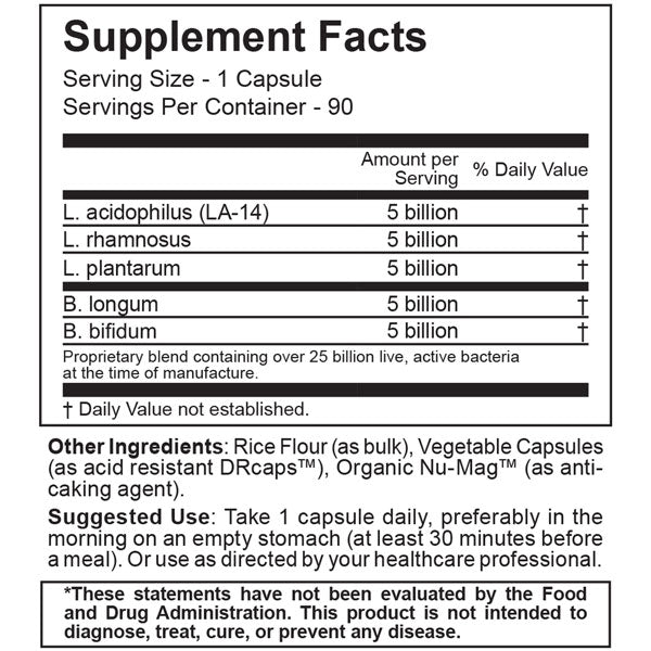 Jigsaw Essential Blend Probiotics | Supplement Facts